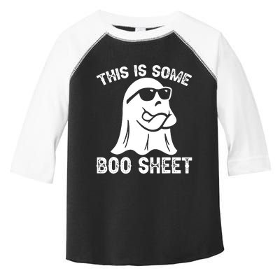 Halloween Retro Boo Ghost This Is Some Boo Sheet Toddler Fine Jersey T-Shirt