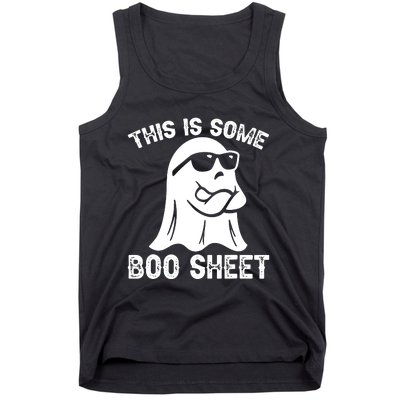 Halloween Retro Boo Ghost This Is Some Boo Sheet Tank Top