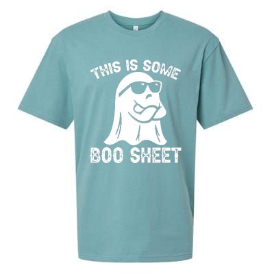 Halloween Retro Boo Ghost This Is Some Boo Sheet Sueded Cloud Jersey T-Shirt