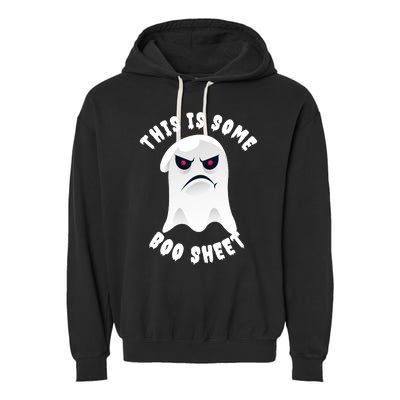 Halloween Retro Boo Ghost This Is Some Boo Sheet Garment-Dyed Fleece Hoodie