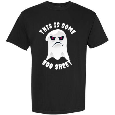 Halloween Retro Boo Ghost This Is Some Boo Sheet Garment-Dyed Heavyweight T-Shirt