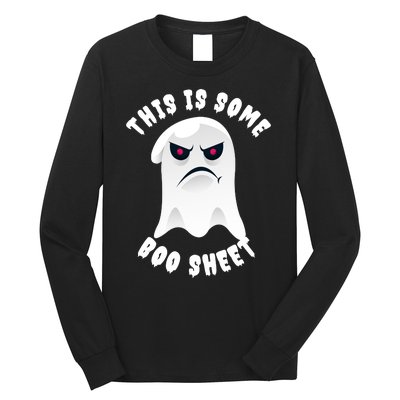 Halloween Retro Boo Ghost This Is Some Boo Sheet Long Sleeve Shirt