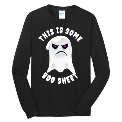 Halloween Retro Boo Ghost This Is Some Boo Sheet Tall Long Sleeve T-Shirt