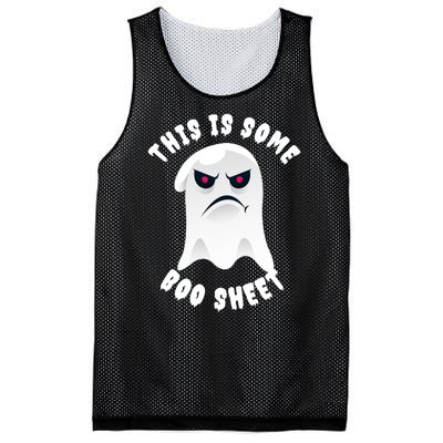 Halloween Retro Boo Ghost This Is Some Boo Sheet Mesh Reversible Basketball Jersey Tank