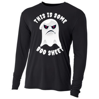 Halloween Retro Boo Ghost This Is Some Boo Sheet Cooling Performance Long Sleeve Crew