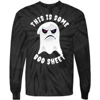 Halloween Retro Boo Ghost This Is Some Boo Sheet Tie-Dye Long Sleeve Shirt