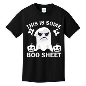 Halloween Retro Boo Ghost This Is Some Boo Sheet Kids T-Shirt