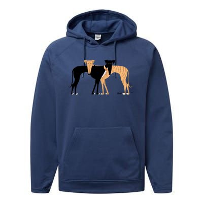 Head Rest Brindle Hound Performance Fleece Hoodie