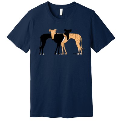 Head Rest Brindle Hound Premium T-Shirt