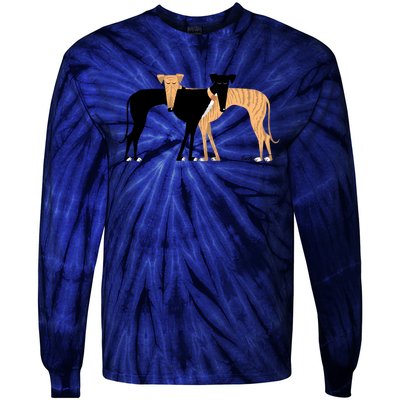 Head Rest Brindle Hound Tie-Dye Long Sleeve Shirt