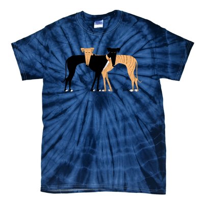 Head Rest Brindle Hound Tie-Dye T-Shirt