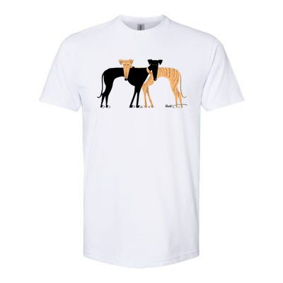 Head Rest Brindle Hound Softstyle CVC T-Shirt