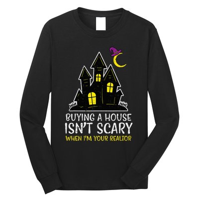 Halloween Realtor Buying House Isnt Scary Costume Long Sleeve Shirt