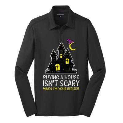 Halloween Realtor Buying House Isnt Scary Costume Silk Touch Performance Long Sleeve Polo