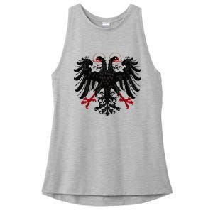 Holy Roman Banner Flag Double Headed Eagle Empire Ladies PosiCharge Tri-Blend Wicking Tank