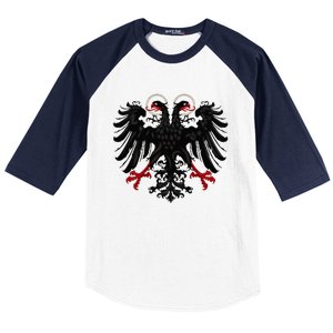 Holy Roman Banner Flag Double Headed Eagle Empire Baseball Sleeve Shirt