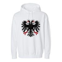 Holy Roman Banner Flag Double Headed Eagle Empire Garment-Dyed Fleece Hoodie