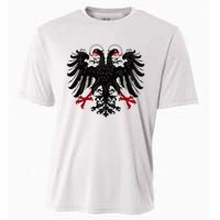 Holy Roman Banner Flag Double Headed Eagle Empire Cooling Performance Crew T-Shirt