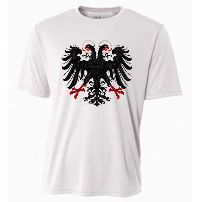 Holy Roman Banner Flag Double Headed Eagle Empire Cooling Performance Crew T-Shirt