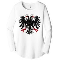 Holy Roman Banner Flag Double Headed Eagle Empire Women's Perfect Tri Tunic Long Sleeve Shirt