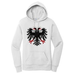 Holy Roman Banner Flag Double Headed Eagle Empire Women's Pullover Hoodie