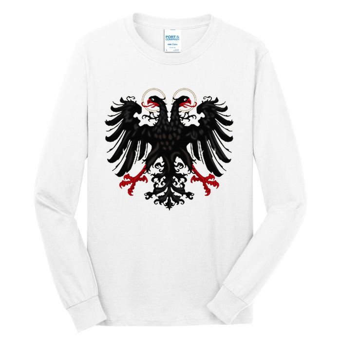 Holy Roman Banner Flag Double Headed Eagle Empire Tall Long Sleeve T-Shirt