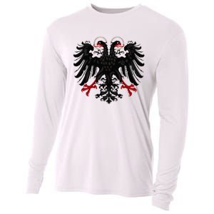 Holy Roman Banner Flag Double Headed Eagle Empire Cooling Performance Long Sleeve Crew