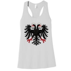 Holy Roman Banner Flag Double Headed Eagle Empire Women's Racerback Tank