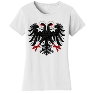 Holy Roman Banner Flag Double Headed Eagle Empire Women's T-Shirt