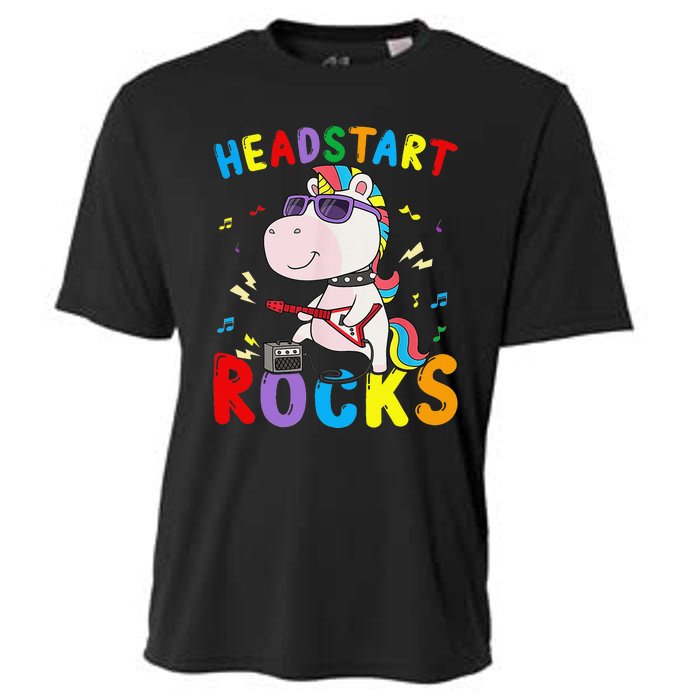 Headstart Rocks Cute Unicorn Back To School Cooling Performance Crew T-Shirt