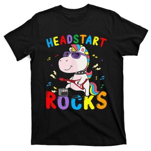 Headstart Rocks Cute Unicorn Back To School T-Shirt