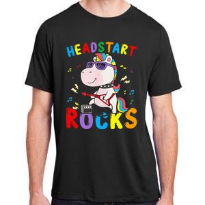 Headstart Rocks Cute Unicorn Back To School Adult ChromaSoft Performance T-Shirt