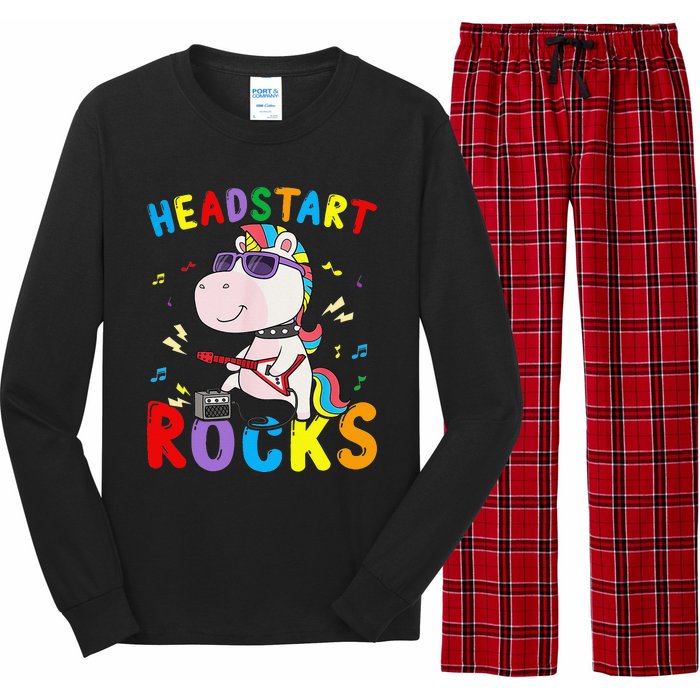 Headstart Rocks Cute Unicorn Back To School Long Sleeve Pajama Set