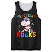 Headstart Rocks Cute Unicorn Back To School Mesh Reversible Basketball Jersey Tank