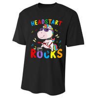 Headstart Rocks Cute Unicorn Back To School Performance Sprint T-Shirt