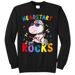 Headstart Rocks Cute Unicorn Back To School Tall Sweatshirt