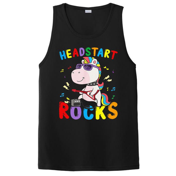 Headstart Rocks Cute Unicorn Back To School PosiCharge Competitor Tank