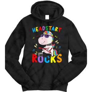 Headstart Rocks Cute Unicorn Back To School Tie Dye Hoodie