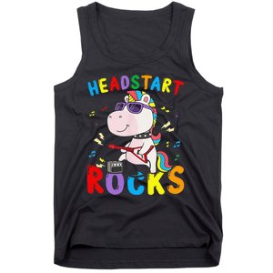 Headstart Rocks Cute Unicorn Back To School Tank Top