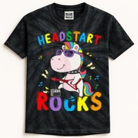 Headstart Rocks Cute Unicorn Back To School Kids Tie-Dye T-Shirt