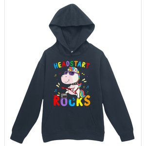 Headstart Rocks Cute Unicorn Back To School Urban Pullover Hoodie