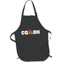 Ham Radio Cq Dx Amateur Radio Operator Signal Full-Length Apron With Pockets