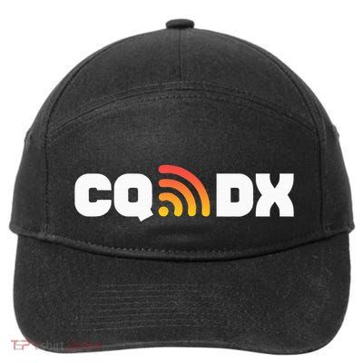 Ham Radio Cq Dx Amateur Radio Operator Signal 7-Panel Snapback Hat