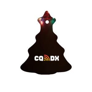 Ham Radio Cq Dx Amateur Radio Operator Signal Ceramic Tree Ornament