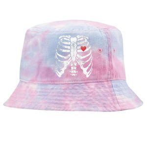 Heart Rib Cage Xray Tie-Dyed Bucket Hat