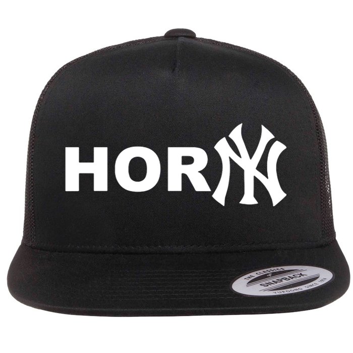 Hor(Ny) Rare Comedy Horny Ny Funny Joke Flat Bill Trucker Hat