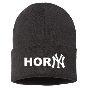 Hor(Ny) Rare Comedy Horny Ny Funny Joke Sustainable Knit Beanie