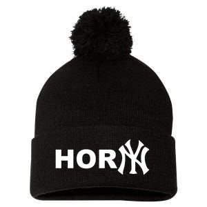 Hor(Ny) Rare Comedy Horny Ny Funny Joke Pom Pom 12in Knit Beanie