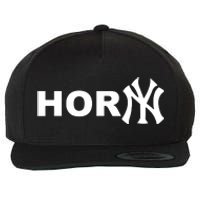 Hor(Ny) Rare Comedy Horny Ny Funny Joke Wool Snapback Cap