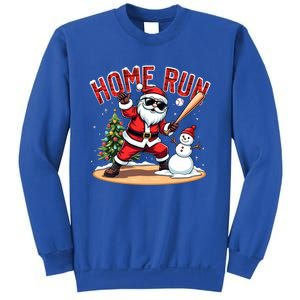 Home Run Christmas Baseball Santa Claus Snow Xmas Cute Gift Sweatshirt